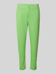 Spodnie materiałowe o kroju regular fit z elastycznym pasem model ‘NANNI’ od FREE/QUENT Zielony - 25