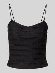 Top krótki o kroju shaped fit na cienkich ramiączkach model ‘GAYLE’ od Only - 40