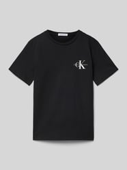 T-Shirt mit Label-Print von Calvin Klein Jeans Schwarz - 29