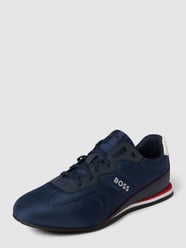 Sneaker mit Kontrastbesatz von BOSS Blau / Türkis - 38