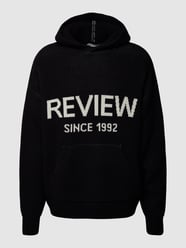 Hoodie in Strick-Optik von REVIEW Schwarz - 39