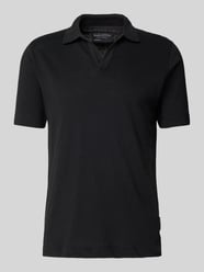 Koszulka polo o kroju regular fit z mieszanki bawełny i lnu od Marc O'Polo - 27