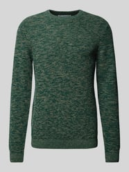 Strickpullover mit Rundhalsausschnitt Modell 'NEWVINCEBUBBL' von SELECTED HOMME Grün - 27