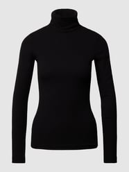 Rollkragenpullover im unifarbenen Design von Marc O'Polo Schwarz - 36