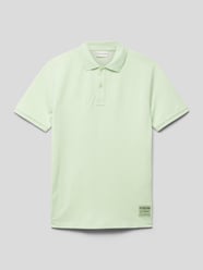 Poloshirt mit Label-Patch von Tom Tailor Grün - 40
