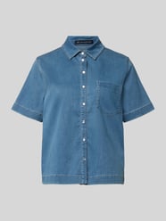 jeansblouse met borstzak model 'GIULETTE' van Raffaello Rossi - 14