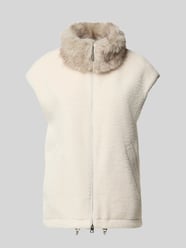 Gilet met imitatiebont van Marc Cain Beige - 11