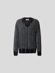 Pullover im Destroyed-Look von Maison Flaneur Blau / Türkis - 16