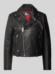 Bikerjacke in Leder-Optik mit Reißverschlusstaschen von THE KOOPLES Schwarz - 11