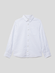 Hemd mit Streifenmuster von Tom Tailor Blau / Türkis - 42