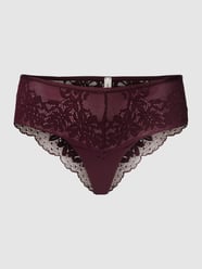 Slip mit Spitzenbesatz Modell 'Seasonal Lace Short' von Esprit Bordeaux - 7