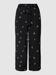 Culotte mit  Allover-Muster Modell 'NOVA' von Only Schwarz - 7