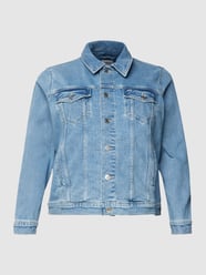 PLUS SIZE Jeansjacke mit Pattentaschen von Tommy Jeans Curve Blau - 27