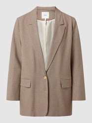 Boyfriend Fit Blazer mit Hahnentritt  von s.Oliver BLACK LABEL Beige - 32