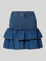 Denim minirok van puur katoen met volants van Tommy Jeans - 3