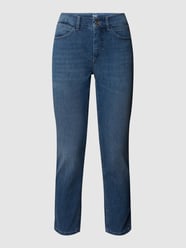 Slim-fit Jeans mit Kontrastnähten Modell 'Angela' von MAC Blau / Türkis - 12
