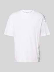T-Shirt mit geripptem Rundhalsausschnitt Modell 'BRADLEY' von Jack & Jones Weiß - 31