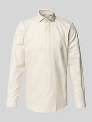 Slim fit zakelijk overhemd met kentkraag van Profuomo Beige - 1