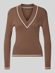 Sweter o kroju slim fit z mieszanki wiskozy w imitacji dzianiny od Armani Exchange - 43