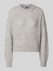 Relaxed fit gebreide pullover met alpaca, model 'SLOGERYNNA_B' van Hugo Blue - 35