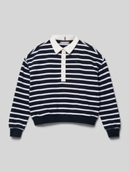 Sweatshirt mit Label-Stitching von Tommy Hilfiger Teens Blau - 21