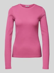 Longsleeve mit Rundhalsausschnitt von Marc O'Polo Denim Pink - 13