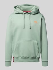Hoodie met logo en kangoeroezak van Alpha Industries - 35
