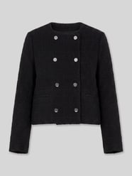 Żakiet krótki o kroju regular fit z dodatkiem wełny od Calvin Klein Womenswear - 4
