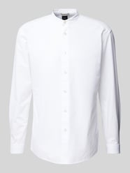 Freizeithemd mit Maokragen Modell 'Cole' von BOSS Weiß - 1