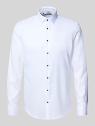 Slim fit zakelijk overhemd van puur katoen met kentkraag van Jake*s - 31
