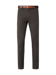 Slim Fit Chino mit Gürtel von Selected Homme Beige - 13