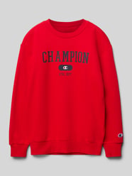 Sweatshirt mit Label-Print von CHAMPION Rot - 10