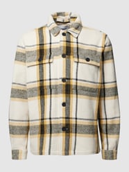Overshirt mit Tartan-Karo Modell 'LETO' von Minimum Beige - 42