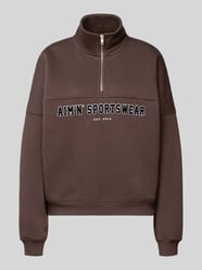 sweatshirt met opstaande kraag en ritssluiting van aim'n - 7