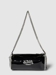 Handtas met labelprint, model 'LESLY' van Von Dutch Zwart - 27