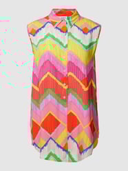 Blusentop mit Zickzack-Muster von Emily Van den Bergh Pink - 2