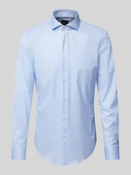 Slim Fit Business-Hemd mit Haifischkragen von BOSS Blau - 32