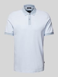 Regular Fit Poloshirt mit Label-Detail Modell 'Parlay' von BOSS Blau - 8