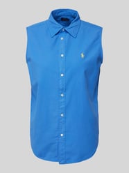 Top bluzkowy z wyhaftowanym logo od Polo Ralph Lauren - 48