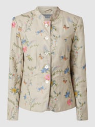 Blazer mit floralen Stickereien von WHITE LABEL Beige - 16