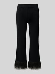 Flared Cut Hose aus Viskose-Mix mit Fransen von TONI - 22