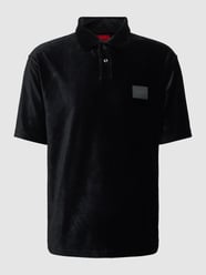 Poloshirt mit Label-Patch Modell 'Damtolo' von HUGO Schwarz - 27