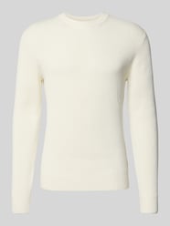 Regular Fit Strickpullover aus Baumwoll-Mix von MCNEAL Beige - 17
