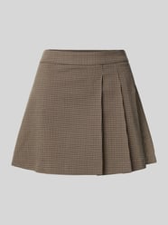 Minirock mit Viskose-Anteil in Falten-Optik von Gina Tricot Beige - 36