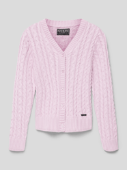Strickjacke mit Knopfleiste von Guess Rosa - 15