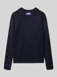Sweter o kroju relaxed fit z efektem dzianiny model ‘Kaito’ od JACK & JONES - 28