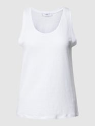 Tanktop aus Leinen mit U-Ausschnitt Modell 'LINA' von Mango Weiß - 24