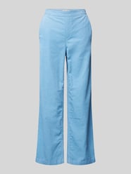 Cordhose mit weitem Bein und Eingrifftaschen von Christian Berg Woman Blau - 31