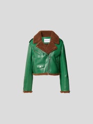 Cropped Jacke in Leder-Optik von Stand Studio Grün - 22