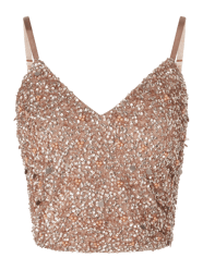 Top mit Pailletten Modell 'Sandi' von LACE & BEADS Lila - 12